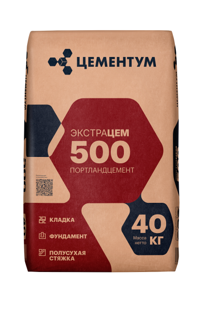 Цемент ЦЕМЕНТУМ ExtraCEM 500 40 кг