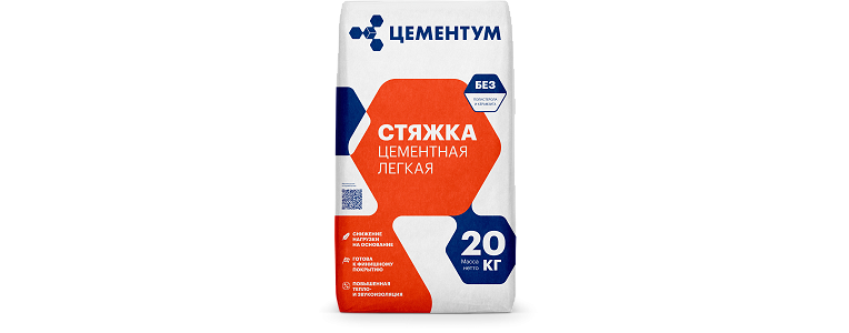 Стяжка лёгкая цементная на официальном сайте производителя Цементум